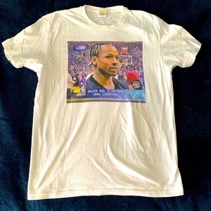Allen iverson t shirt size medium